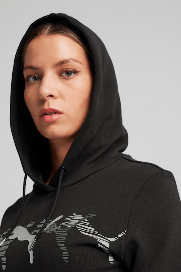Puma black hoodie hotsell womens